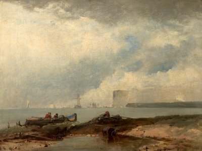 Coast Scene by Richard Parkes manner of Bonington